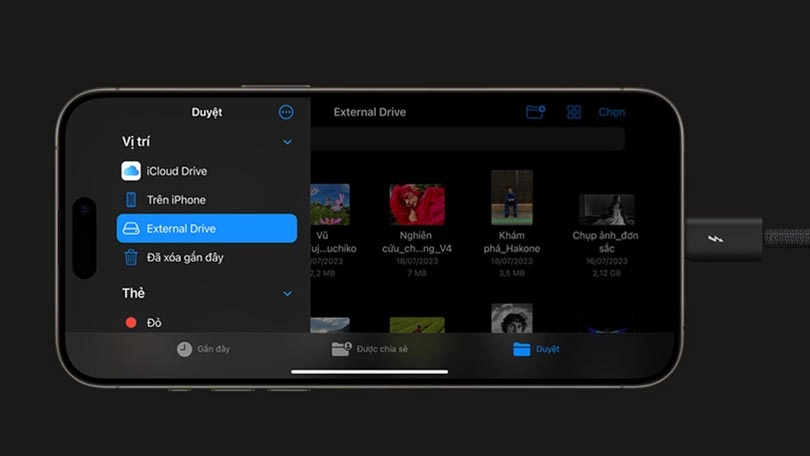 Phone 15 Pro Max 256GB Đủ dung lượng chứa các dữ liệu cần thiết cho người dùng phổ thông